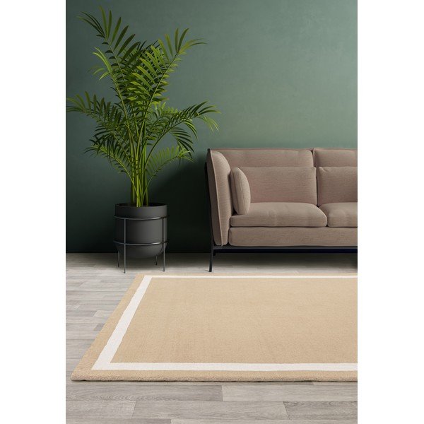 Beež käsitsi kootud villane vaip 68x240 cm Albi - Asiatic Carpets-image-1