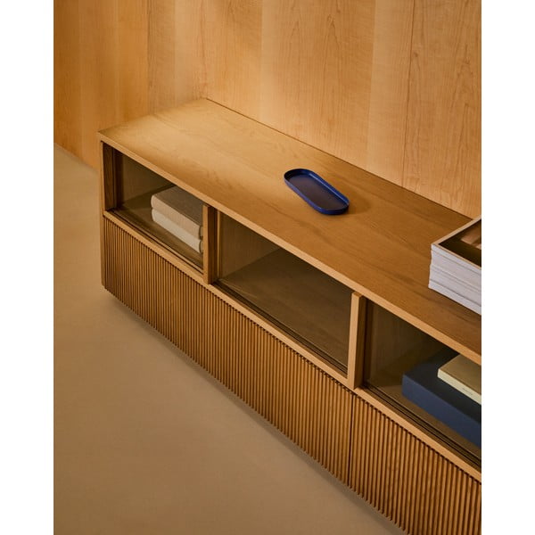 Tammespoonist TV-alus 200x54x40 cm Helvine - Kave Home-image-4