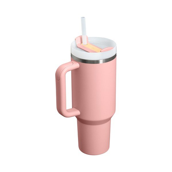 Virsikuvärvi roostevabast terasest termospudel koos kõrrega 1,18 l Quencher H2.O FlowState™ Tumbler Peach Rose - Stanley-image-2