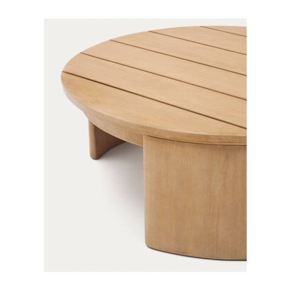 Eukalüptipuidust ümmargune aialaud ø 90 cm Xoriguer - Kave Home-image-2