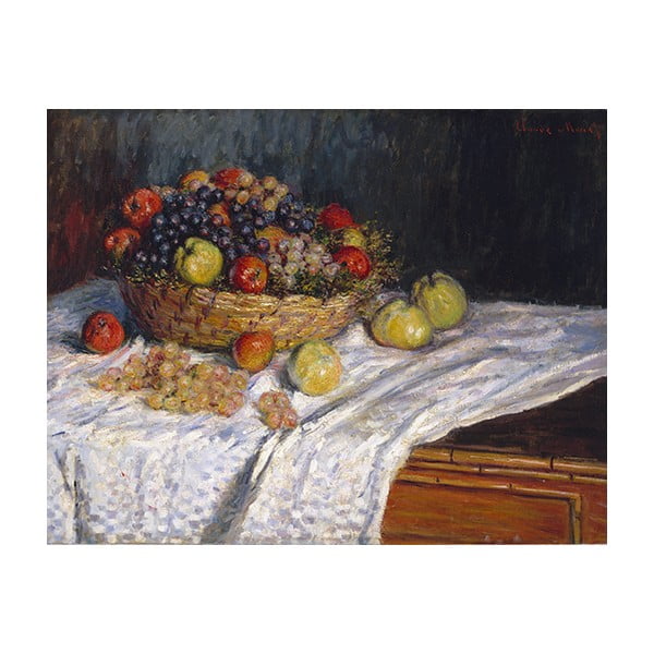 Obraz Claude Monet - Apples and Grapes, 50x40 cm