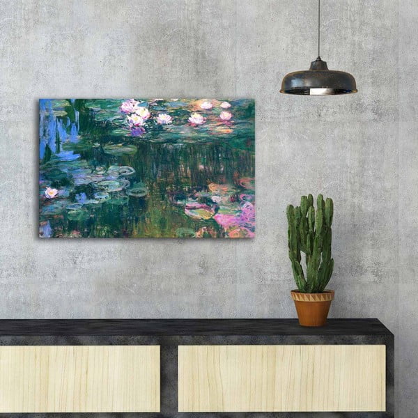 Seinareproduktsioon lõuendil , 45 x 70 cm Claude Monet - Wallity-image-1