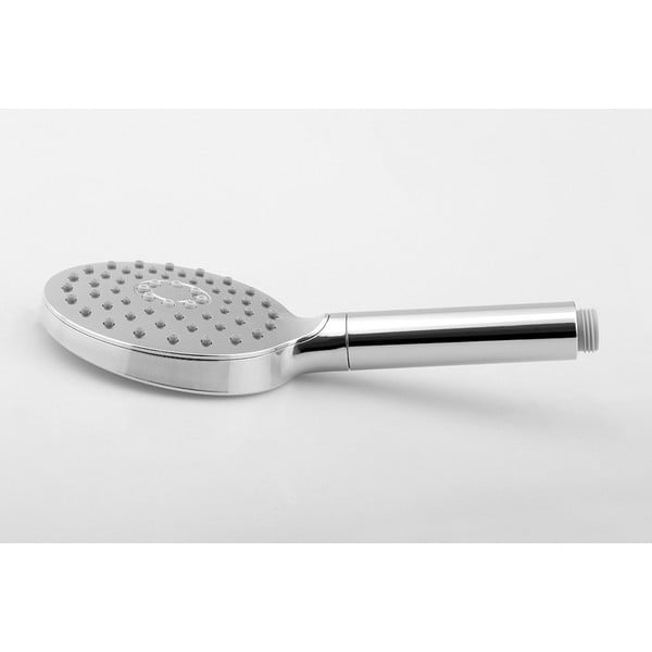 Plastikust dušiotsik läikiv hõbedane ø 12 cm - Sapho-image-1