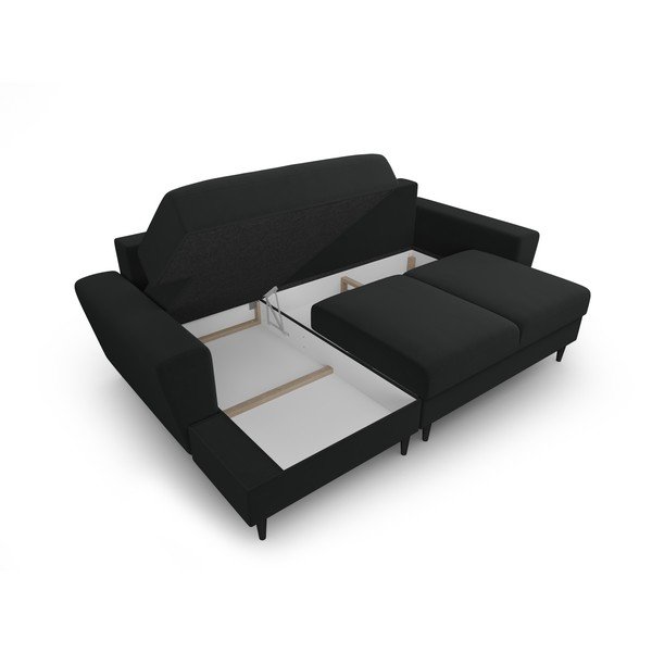 Must sametist panipaigaga nurgadiivanvoodi (vasak nurk) Kyoto - Cosmopolitan Design-image-3