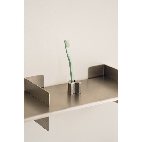 Hõbedane metallist hambaharjahoidja Mis - noo.ma-image-1