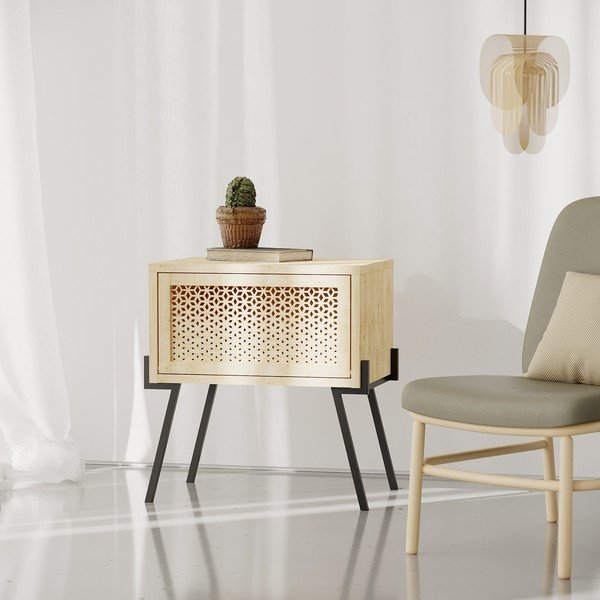 Puiduvärvi öökapp Naive - Kalune Design-image-4