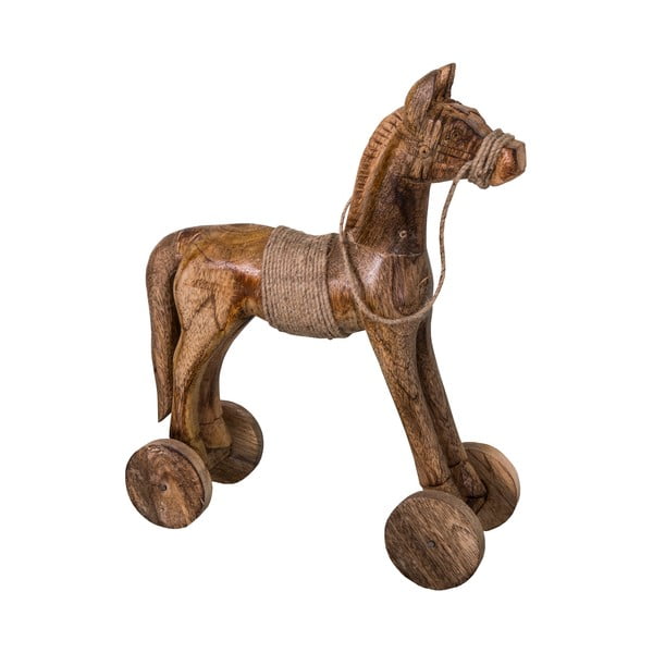 Dekoratiivne puidust hobuse kuju Cheval, kõrgus 31 cm - Antic Line
