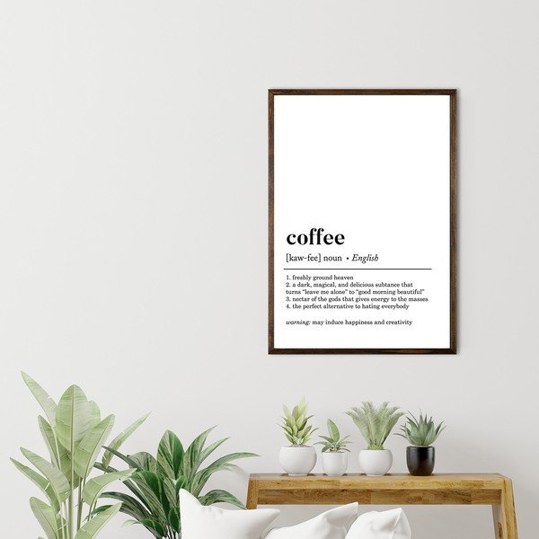 Plakat raamis 50x70 cm Coffee - Wallity-image-1