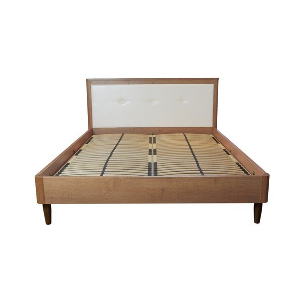 Bílá dvoulůžková postel Mazzini Beds Scandi, 140 x 200 cm-image-3