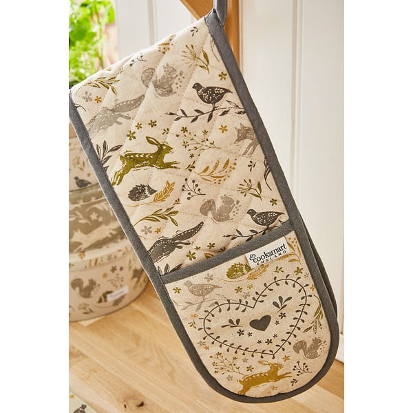 Puuvillane topelt köögikinnas Woodie Woodland - Cooksmart ®-image-1