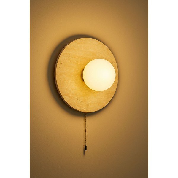 Beež kivist seinalamp ø 12 cm Hilde - Opviq lights-image-3