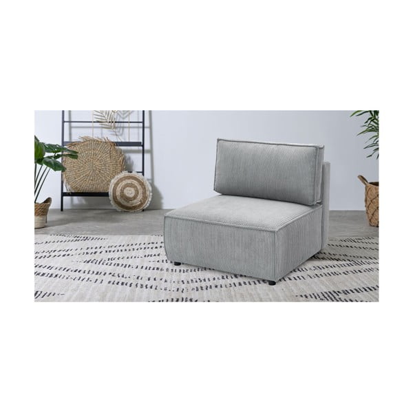 Helehall velvetist diivanimoodul, keskosa  Nihad modular - Bobochic Paris-image-1