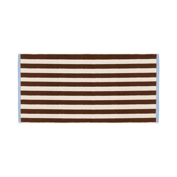 Pruun/kreemikas frotee puuvillane vannirätik 70x140 cm Gobo - noo.ma-image-2