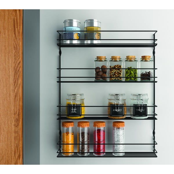 Seinale kinnitatav roostevabast terasest maitseainete riiul - Metaltex-image-1