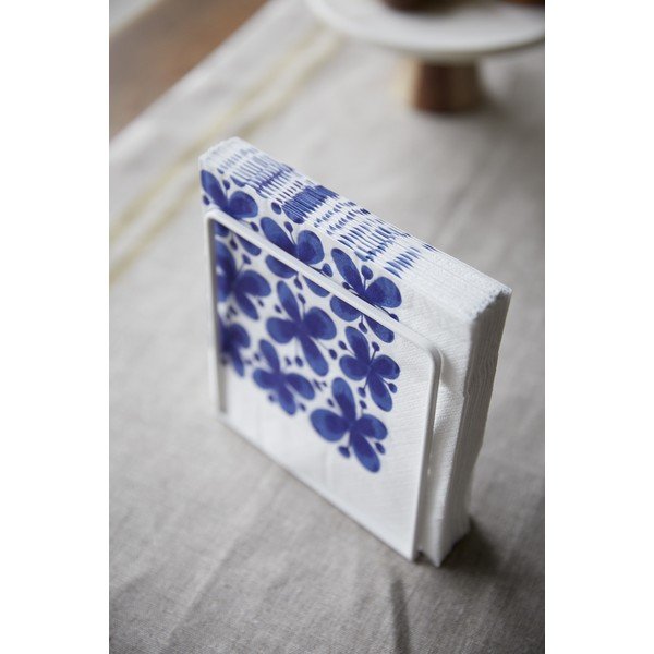 Valge salvrätikuhoidja pöögipuust Yamazaki Tosca Tower - YAMAZAKI-image-1