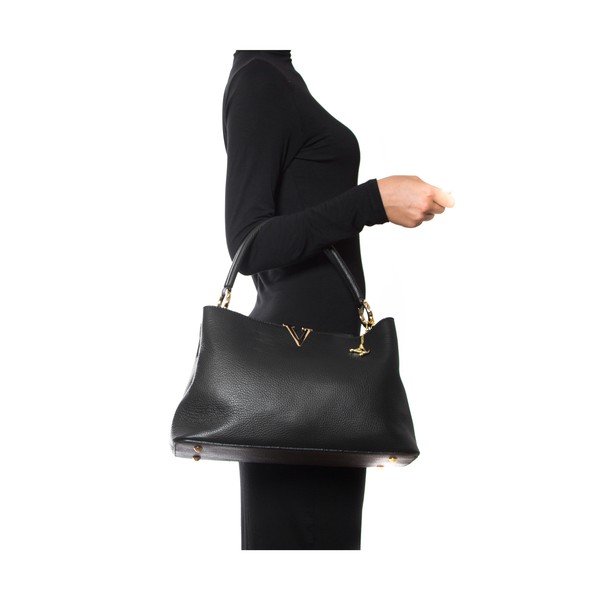 Kožená kabelka Luisa Vannini 1132 Nero-image-2