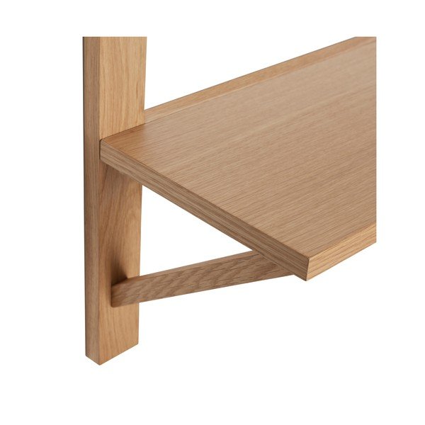 70 cm pikkune tammepuust riiul naturaalses värvitoonis Triarch - Hübsch-image-2