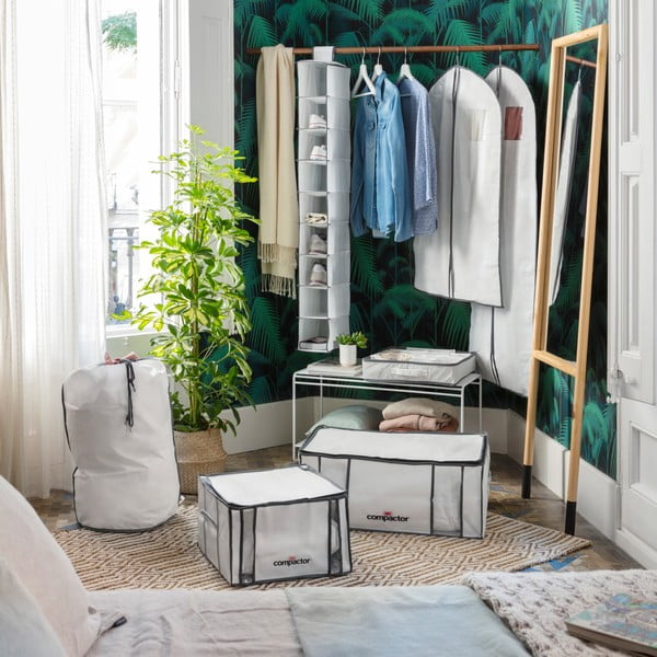 Vaakumtugevdatud kangast hoiukastid riietele 2tk komplektis 50x65x27 cm Life – Compactor-image-1
