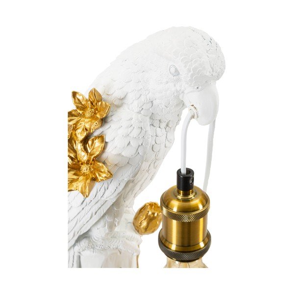 Valge-kuldne laualamp (kõrgus 50,5 cm) Parrot - Mauro Ferretti-image-3