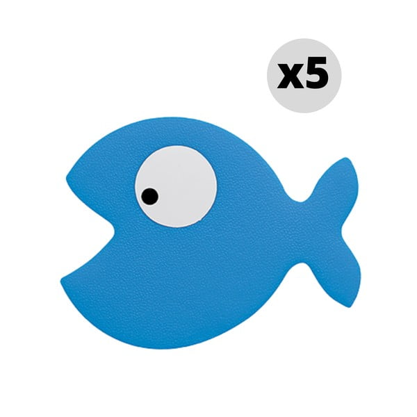 Laste libisemiskindlad vannimatid 5tk komplektis 10x13 cm Hungry - Spirella-image-2