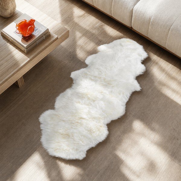 Valge lambanahk Double, 60 x 240 cm - Native Natural-image-2