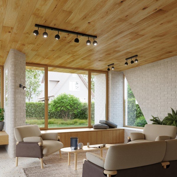 Must kohtvalgusti 25x25 cm Ollo - Sollux-image-1