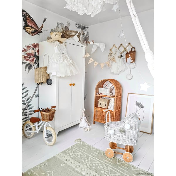 Heleroheline pestav käsitsi kootud puuvillane vaip 140x200 cm Tribu Olive - Lorena Canals-image-4