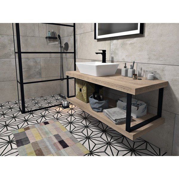 Must terasest tööpinna tugi  49x4 cm – Sapho-image-1