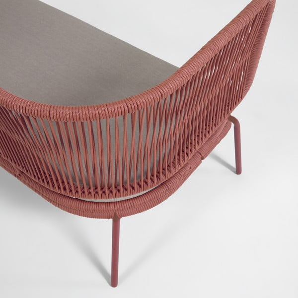 Terrakota teraskonstruktsiooniga aia diivan Nadin - Kave Home-image-1