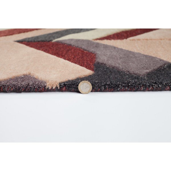 Červeno-šedý ručně tkaný koberec Flair Rugs Salon, 160 x 230 cm-image-3