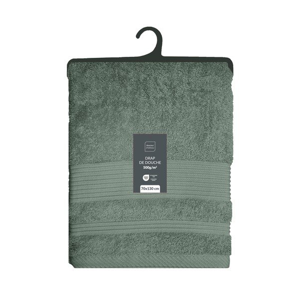 Salveiroheline frotee puuvillane vannirätik 70x130 cm Tendresse - douceur d'intérieur-image-4