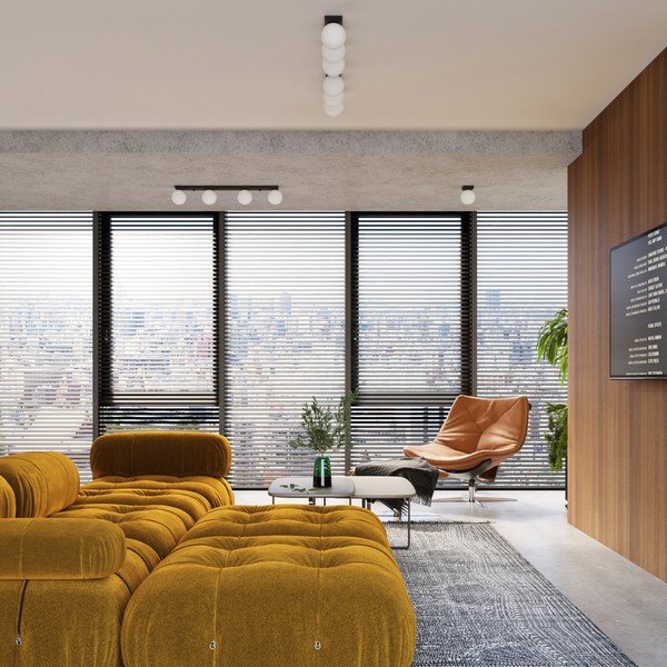 Must laevalgusti klaasist varjuga ø 12 cm Umerta - Sollux-image-4