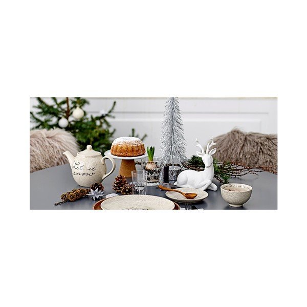 Valge keraamiline kauss, 500 ml Snow - Bloomingville-image-1