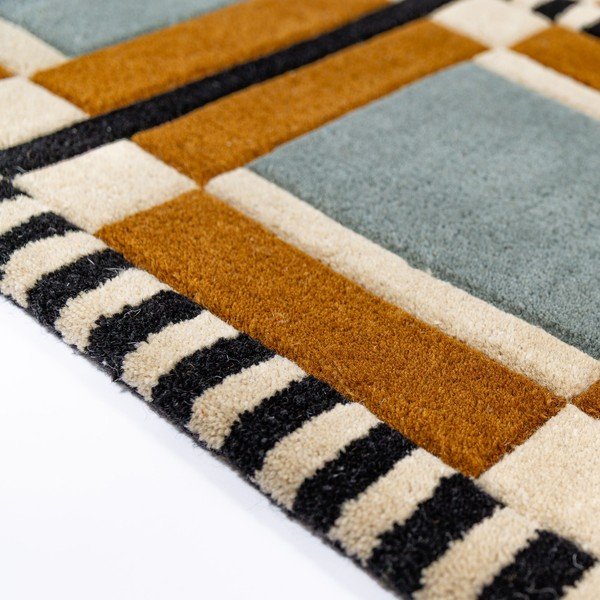 Käsitsi kootud villane vaip 140x200 cm Quadro Wool - Flair Rugs-image-4