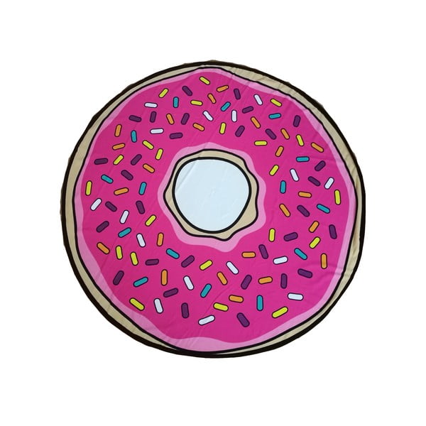 Roosa puuvillane rätik ø 150 cm Donut - JAHU collections