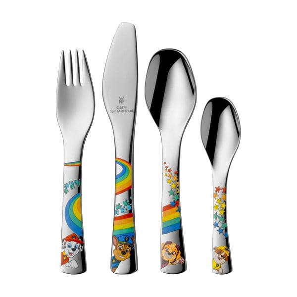 4-osaline laste roostevabast terasest söögiriistade komplekt Paw Patrol - WMF
