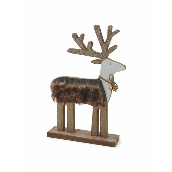Dřevěná vánoční dekorativní soška Villa d'Este XMAS Renna Decorativa Grande