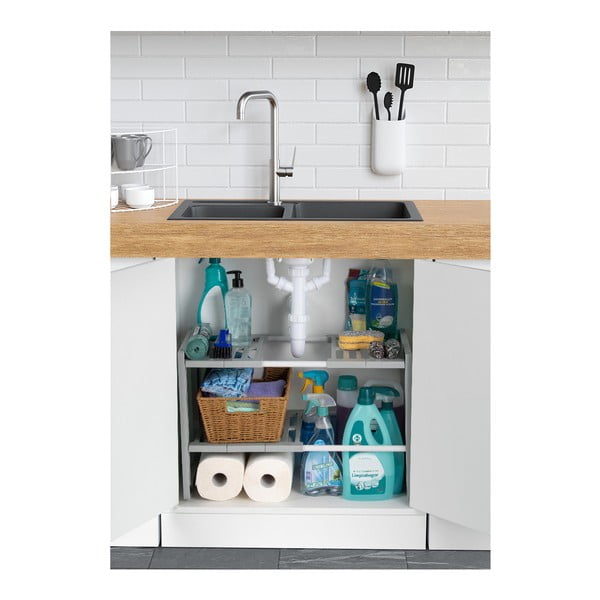 Reguleeritava laiusega laiendatav riiul kapi jaoks valamu all - Compactor-image-1