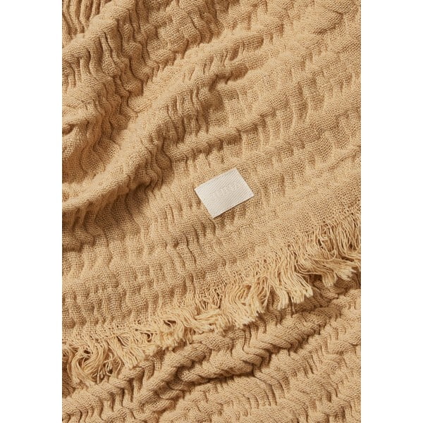 Beež voodipesu kaheinimesevoodile 240x260 cm Reloved - JUNA-image-2