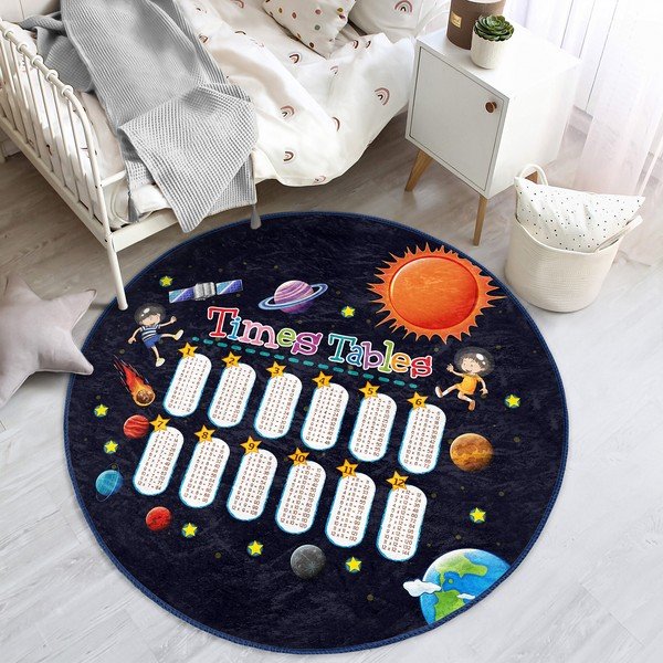 Must laste vaip ø 80 cm Comfort - Mila Home-image-1