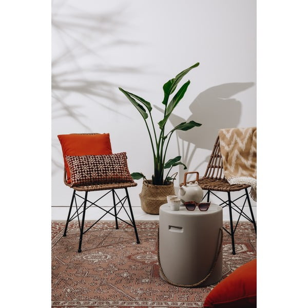 Pruun ruuduline puuvillane kangas , 140 x 180 cm Mallorca - Euromant-image-3