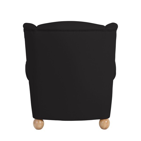 Černé křeslo ušák Max Winzer Monarch Black-image-3