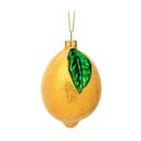 Klaasist käsitöö jõulukaunistus ø 6cm Shimmering Lemon - Sass & Belle