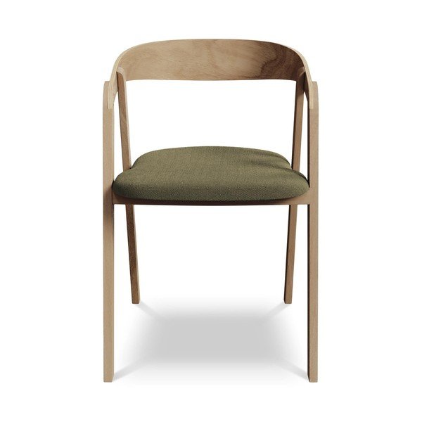 Roheline täispuidust söögitool Erika - Makamii-image-1