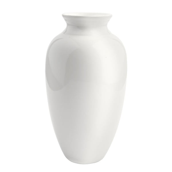 Keramická váza, 25 cm, bílá