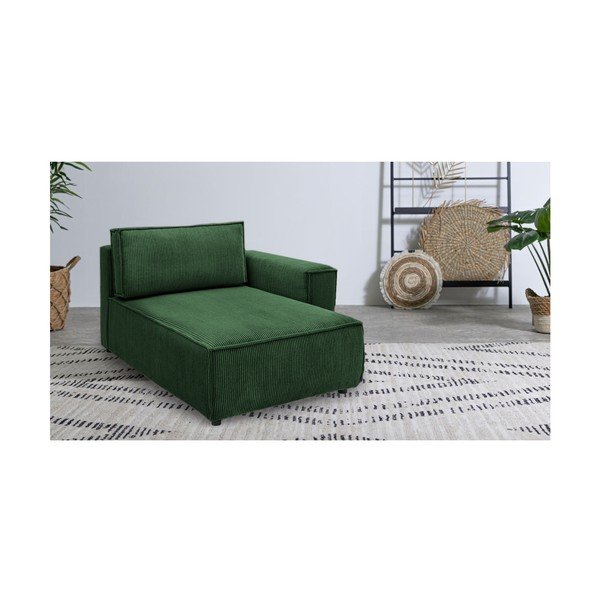 Roheline velvetist diivanimoodul, parem nurk  Nihad modular - Bobochic Paris-image-1