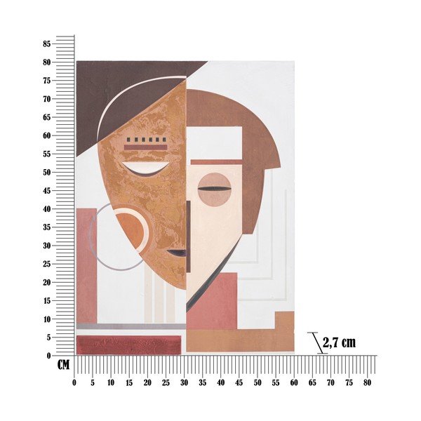 Käsitsi maalitud maal "Ethic Face", 60 x 80 cm - Mauro Ferretti-image-3