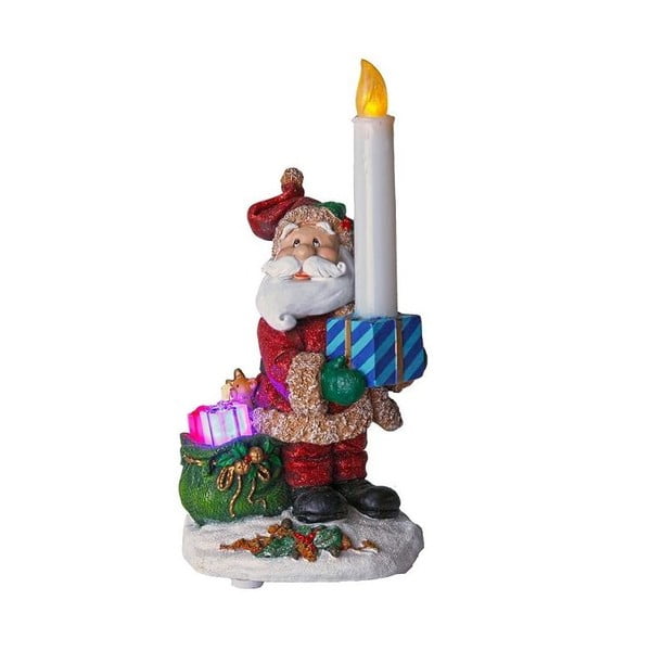 Svítící dekorace Santa with Candle