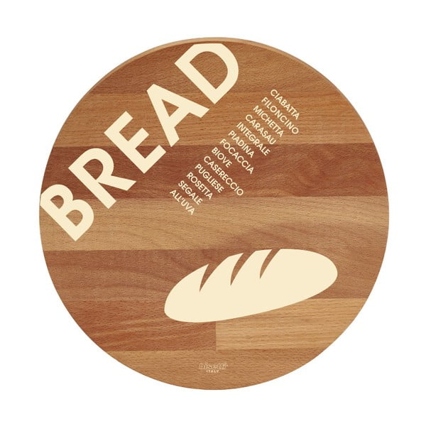 Prkénko z bukového dřeva Bisetti Bread, ø 30 cm
