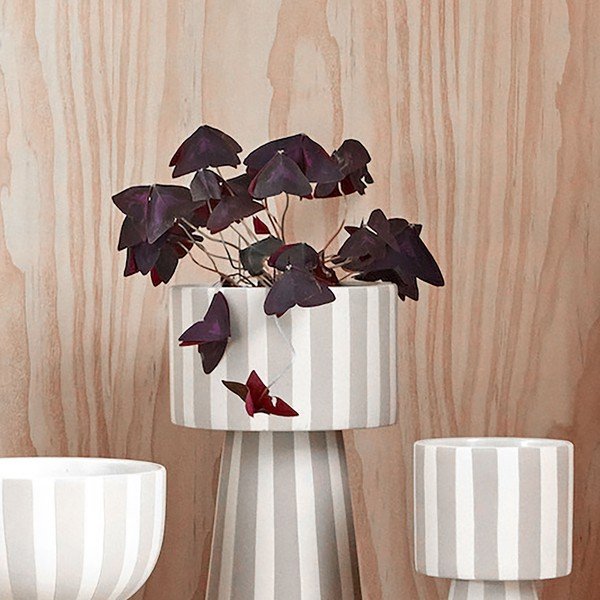 Kivikeraamiline kaas lillepotile ø 15 cm Toppu - OYOY Living Design-image-1